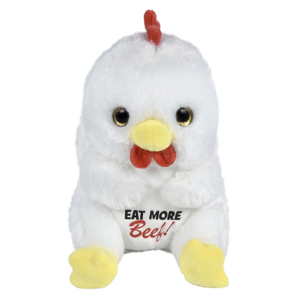 66 pieces 7" Belly Buddy Chicken Eat More Beef - Plush Toys