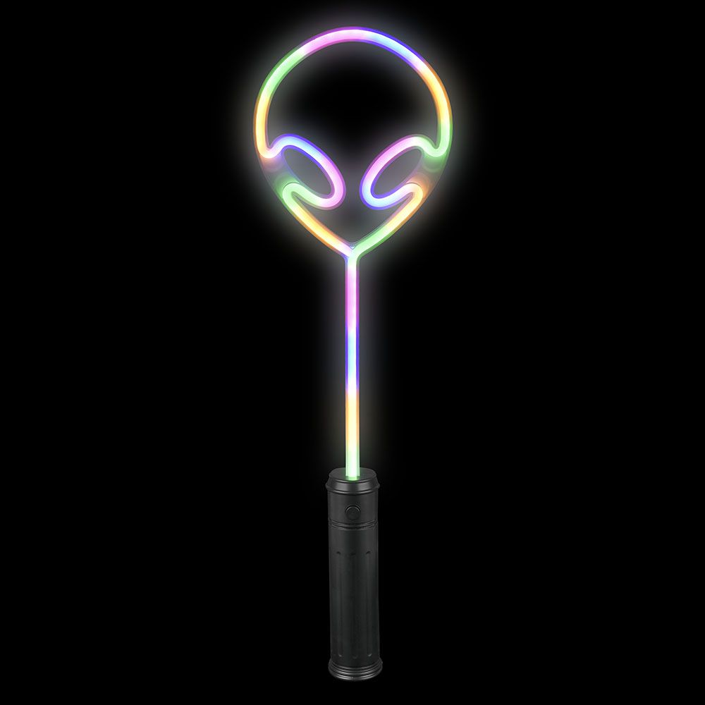 48 pieces 18" LighT-Up Neon Bright Alien Wand - Light Up Toys