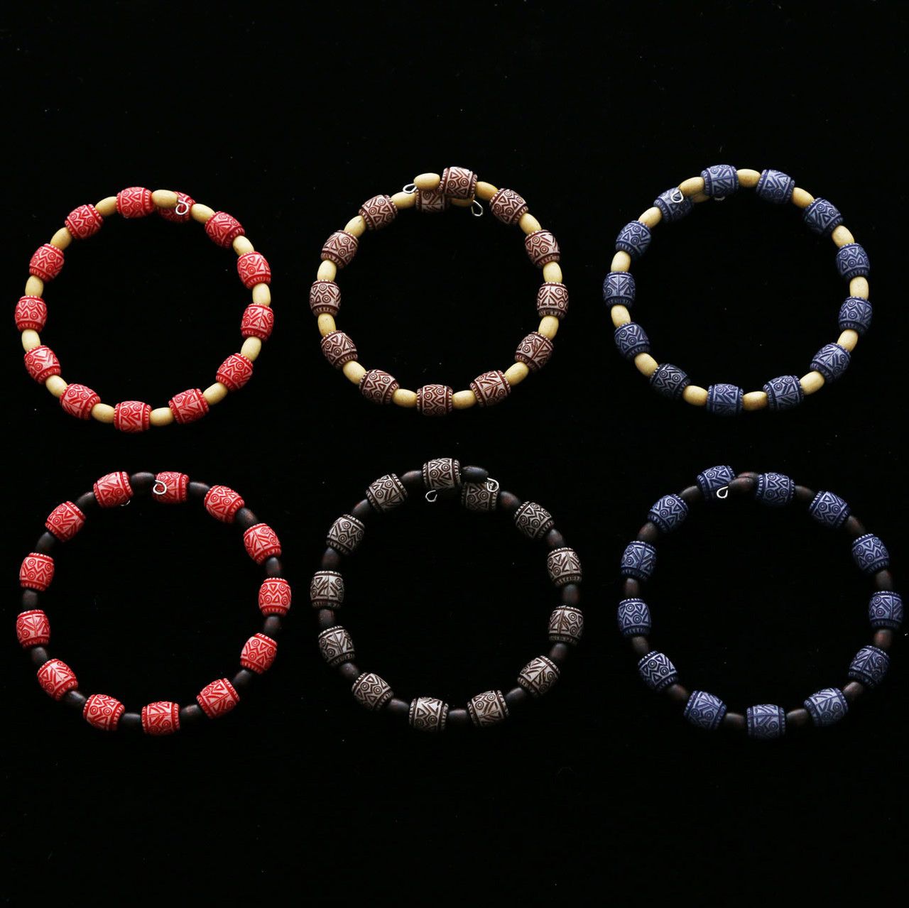 60 Wholesale Assorted Multi Color Seed Bracelet