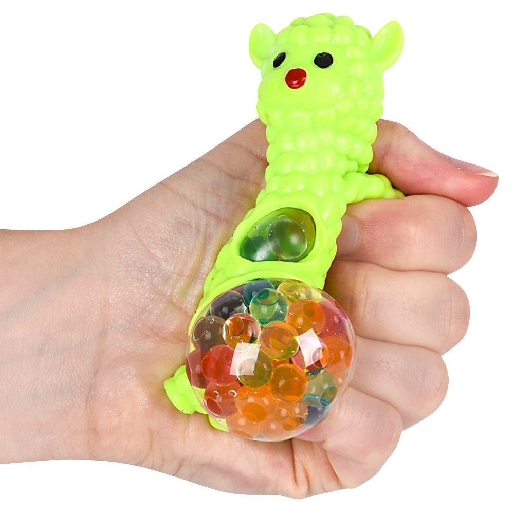 144 pieces 3.5" Squeezy Bead Alpaca Ball - Slime & Squishees