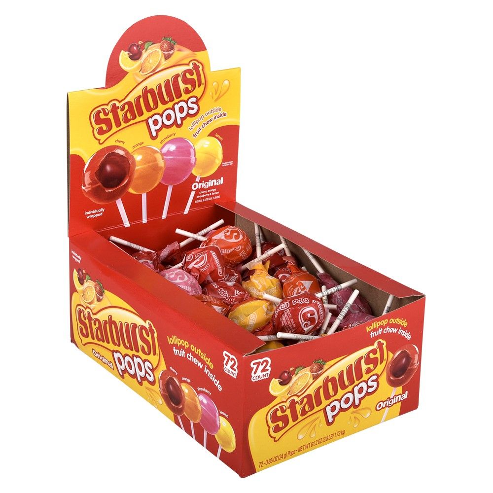 648 pieces Starburst Pops 72ct - Food & Beverage