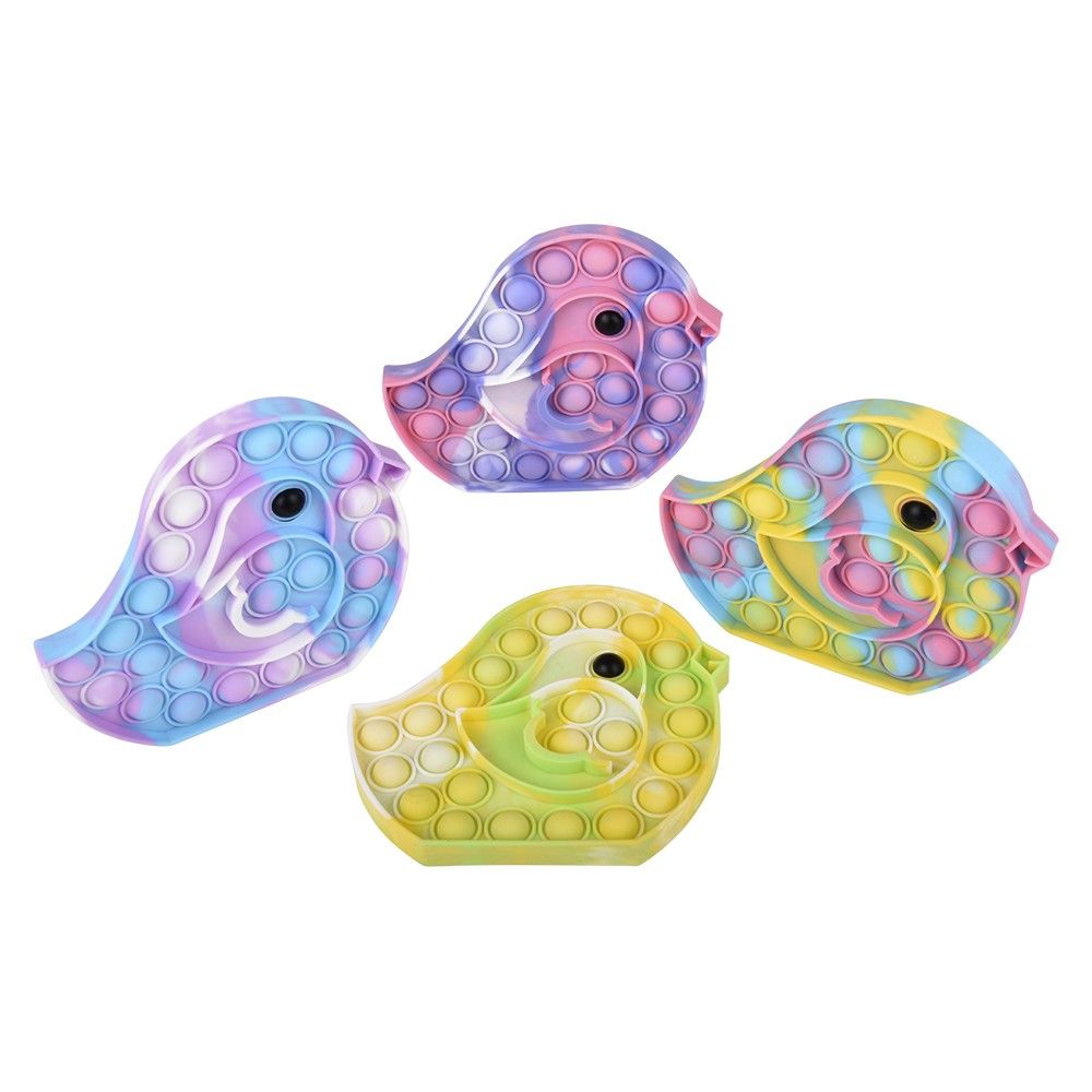 144 of 6 inch Easter Chick Marbleized Bubble Popper