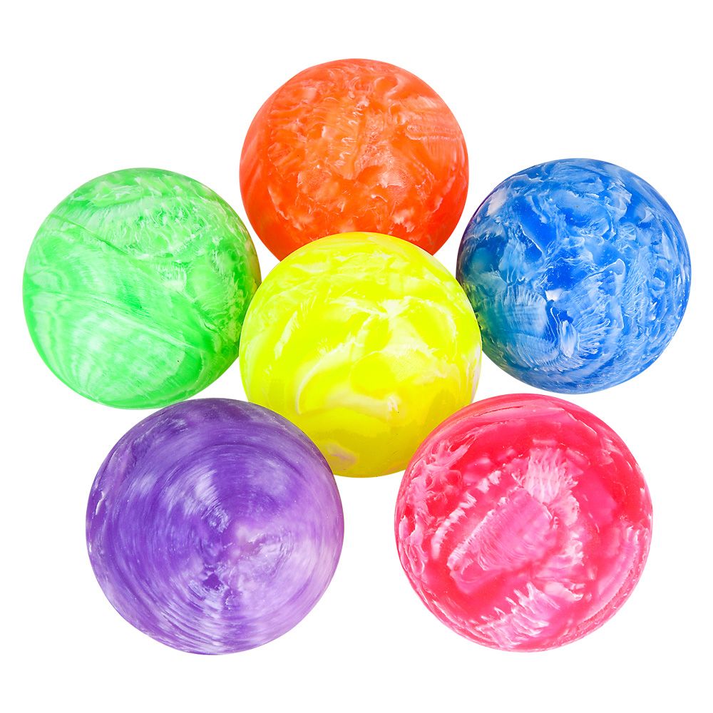 144 pieces 2.4 inch Marble HI-Bounce Ball - Balls