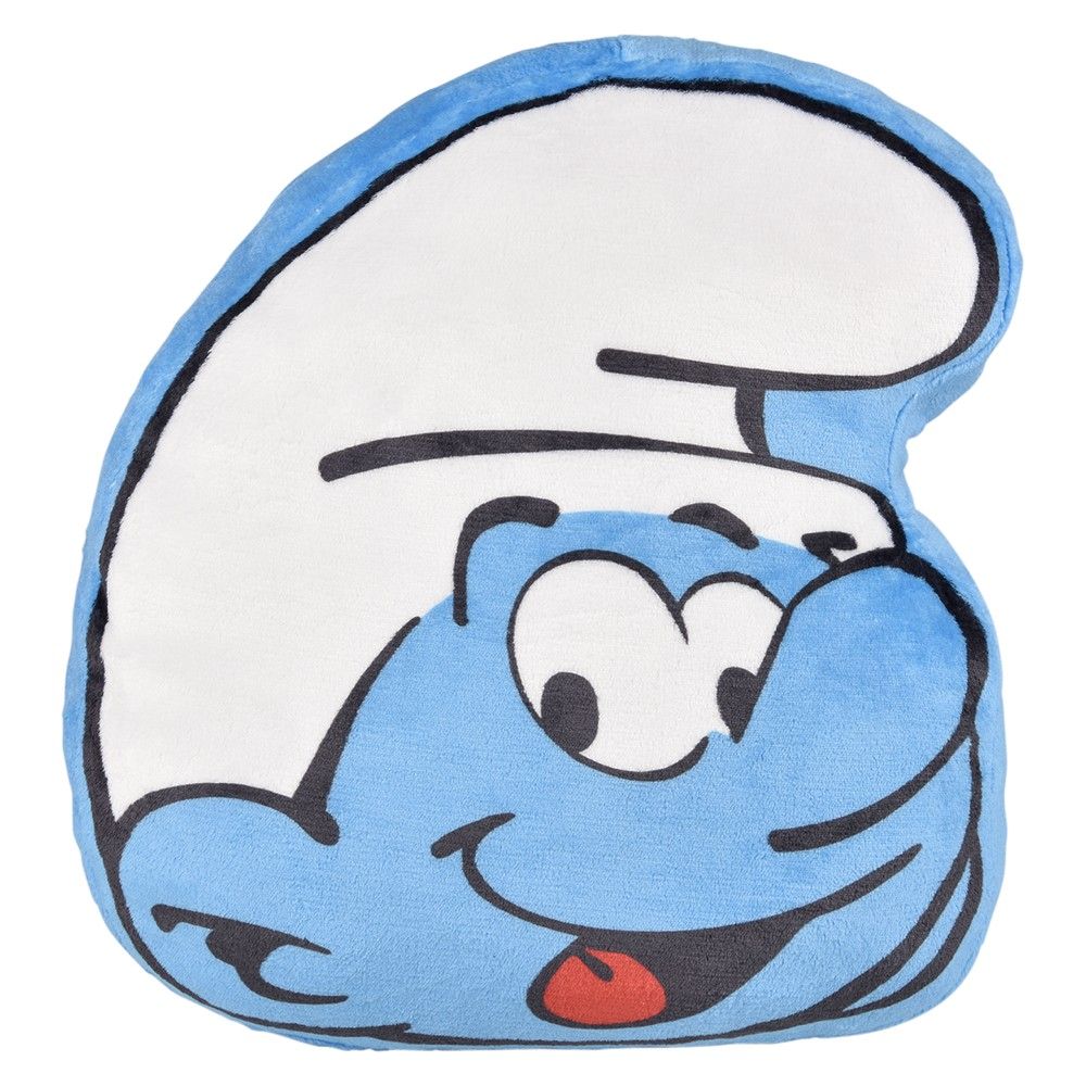 24 Wholesale (vp) 16 inch Smurf Head Pillows 3 Asst