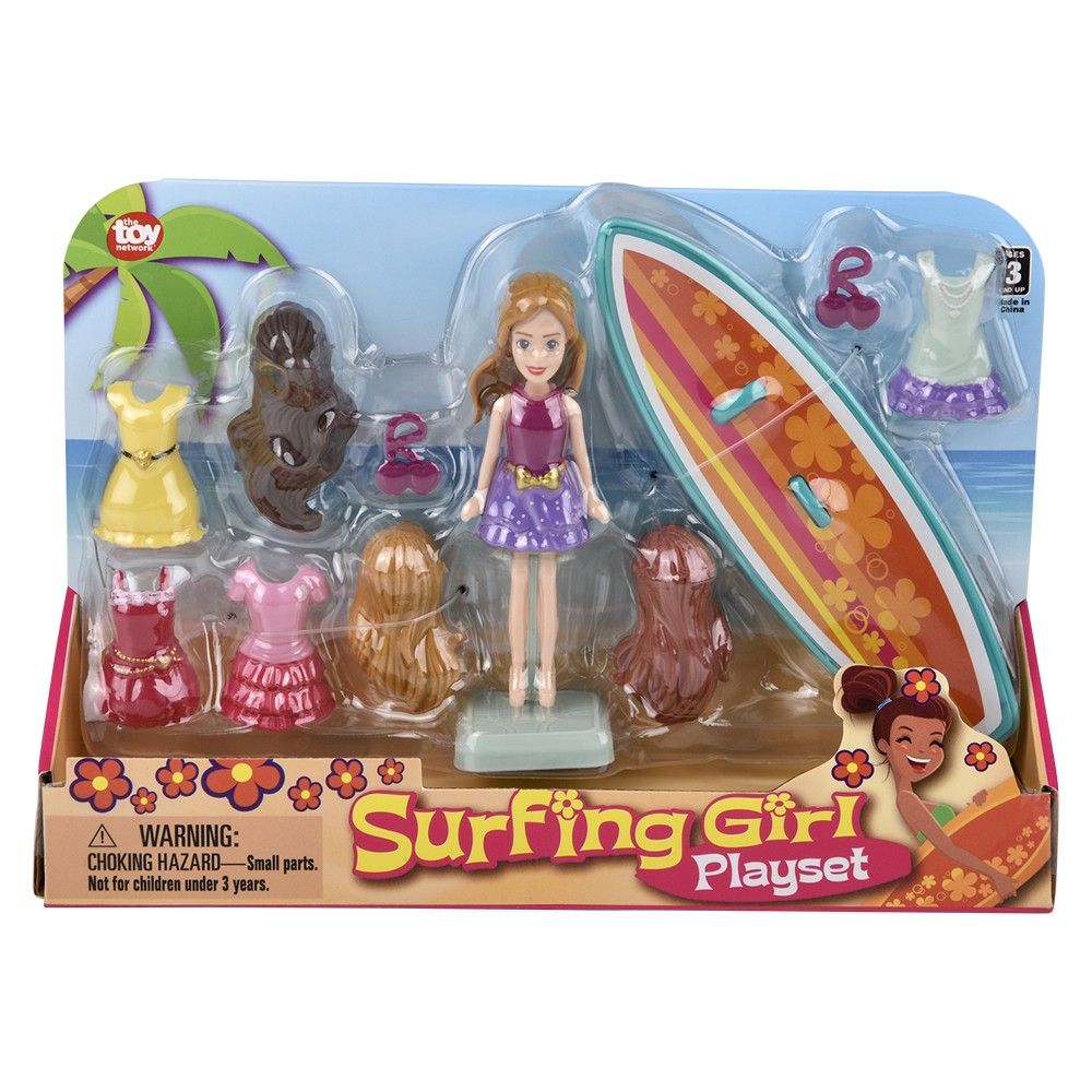 60 pieces Surfing Girl 10pc Figurine Playset - Store