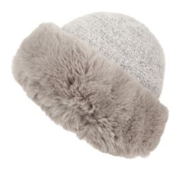 12 Pieces Winter Knit Faux Fur Hats W/ Sherpa Lining - Winter Beanie Hats