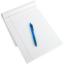 72 Sets Letter Size Writing Pad Wide Ruled - 50 Sheets - Paper
