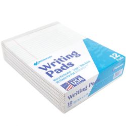 72 Sets Letter Size Writing Pad Wide Ruled - 50 Sheets - Paper
