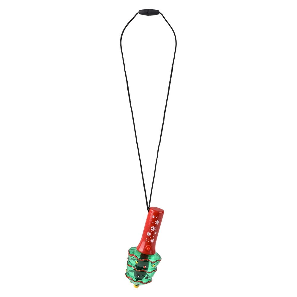 144 of Light Up Christmas Mini Spinning Wand Necklaces 4.5-inch