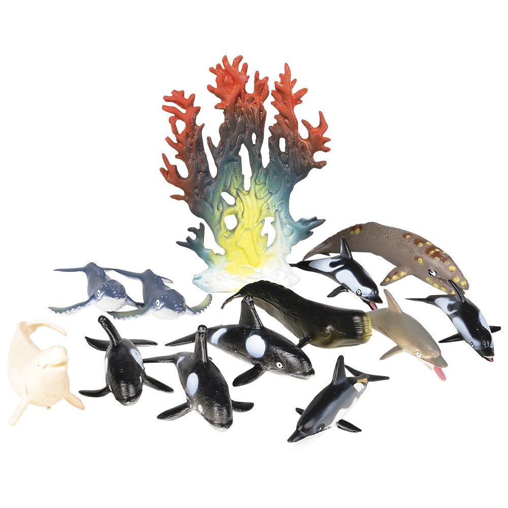 72 pieces of 12pc Dolphin And Whale Mesh Bag Play Set