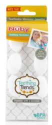 12 Wholesale Nuby Teething Trends Large Oval Bead Necklace (navy)