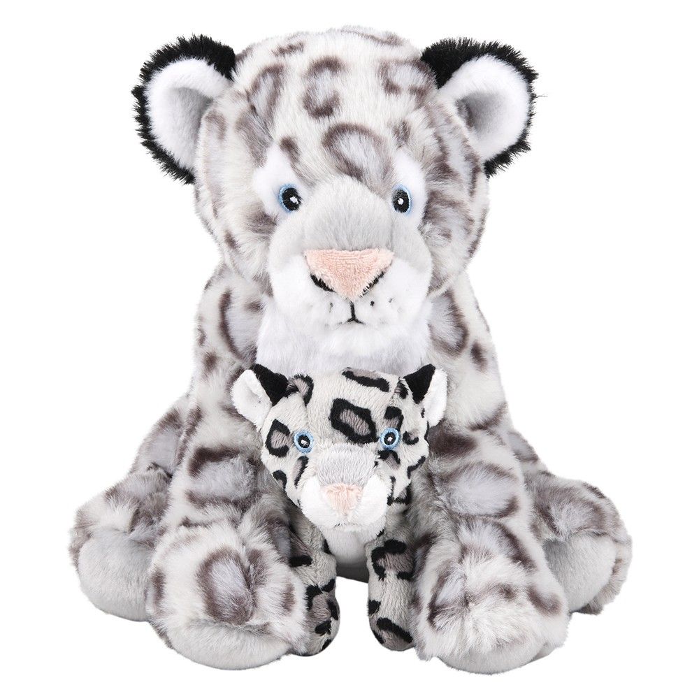 12 pieces 9.5" Eco Birth Of Life Snow Leopard - Plush Toys