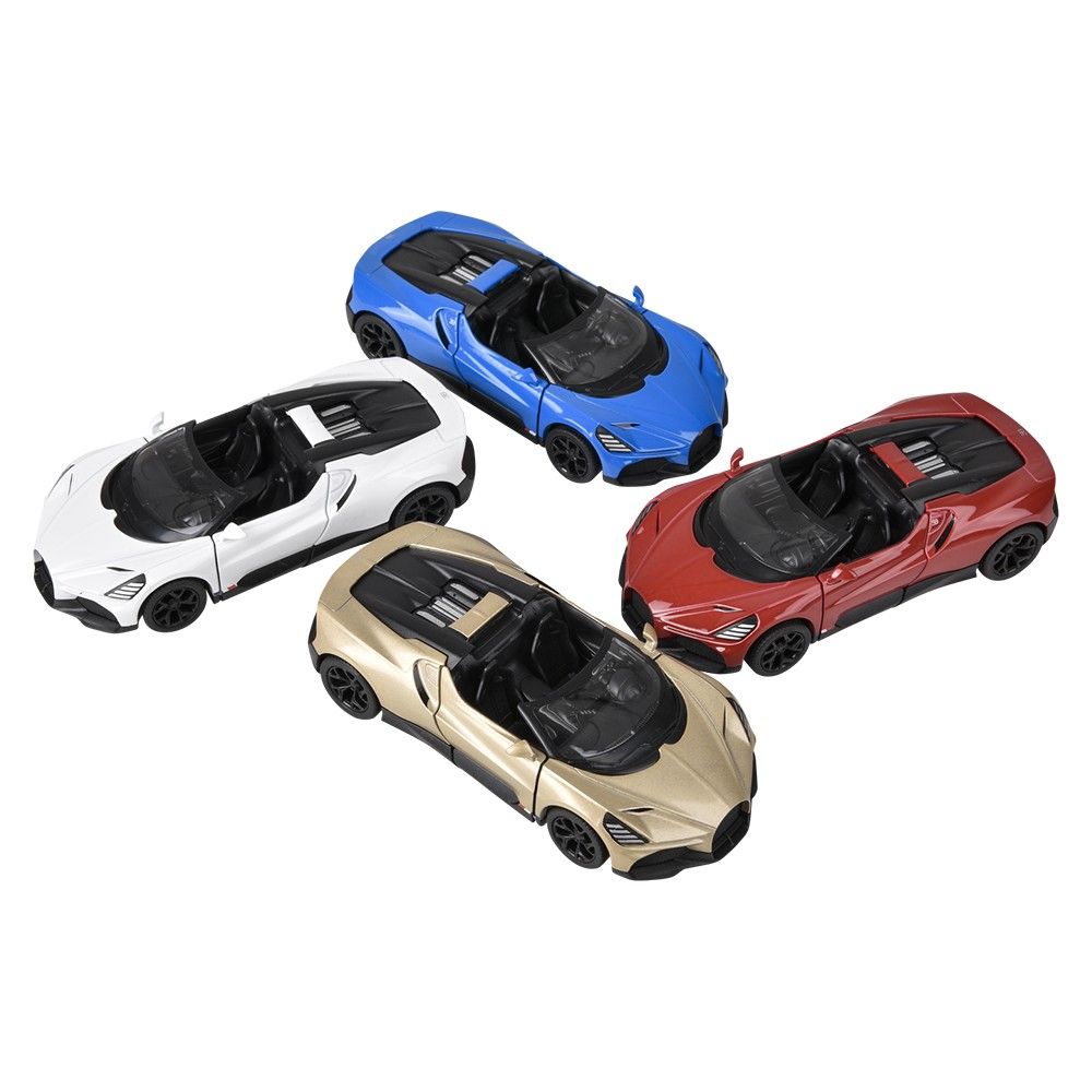 144 pieces 5 inch Diecast Pull Back Bugatti Mistral - Car, Planes, Trains & Bikes