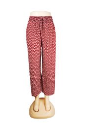 60 Pieces Patterned Print Palazzo Pant With Drawstring - Womens Pants