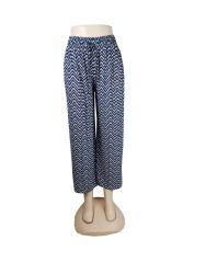 60 Pieces Patterned Print Palazzo Pant With Drawstring - Womens Pants