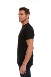Mens Black Cotton Crew Neck T Shirt Size Small