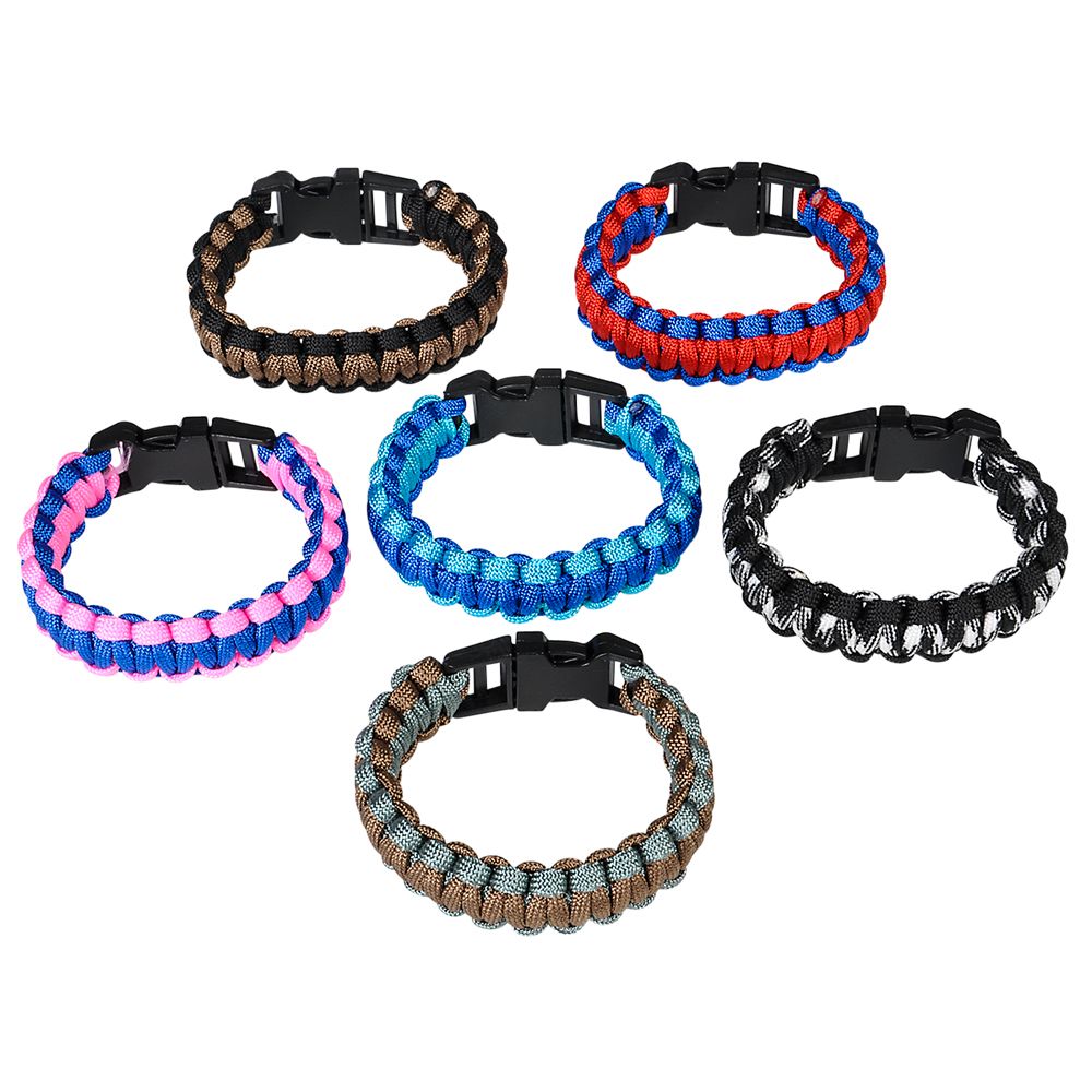 288 pieces TwO-Tone Paracord Buckle Bracelet 9" - Bracelets