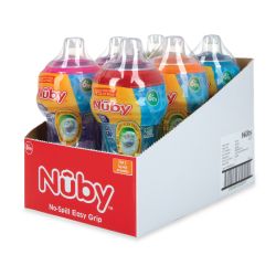 72 Wholesale Nuby No-Spill Easy Grip Cup 10 oz 6mos Up
