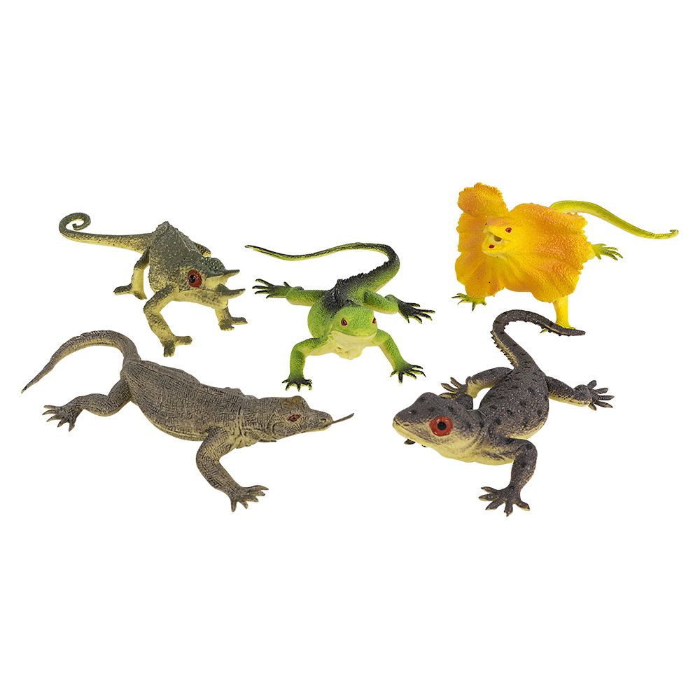24 pieces Reptile Figures In Mesh Bag - Animal & Reptiles