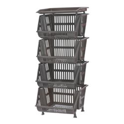 6 Pieces 4 Tier Plastic Storage Cart - Storage & Organization