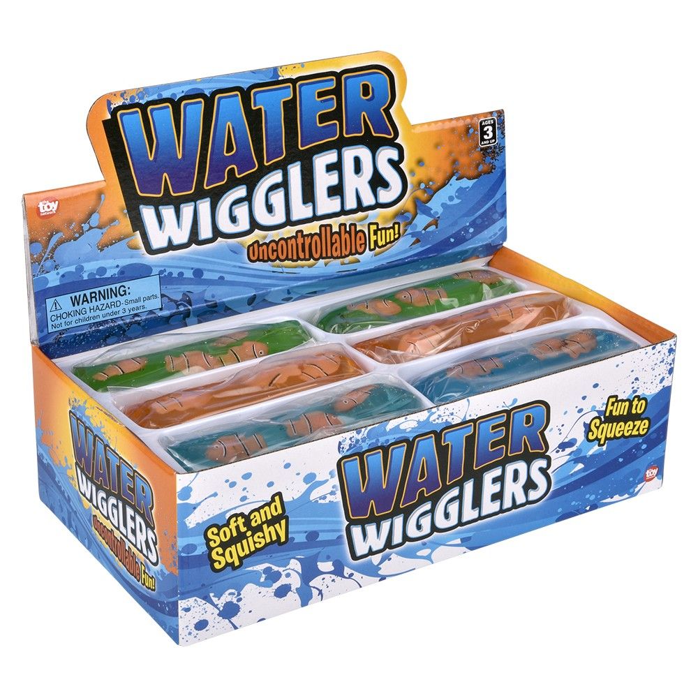 96 pieces 4.75" Clownfish Water Wiggler - Slime & Squishees