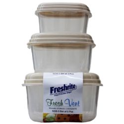 24 of Set Of 3 Fresh Vent Container Square