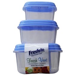 24 of Set Of 3 Fresh Vent Container Square