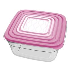 36 of Set Of 5 Food Storage Container Sqre