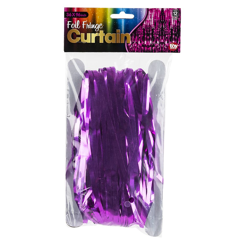 48 pieces Fushia Foil Fringe Curtain 36"x96" - Store
