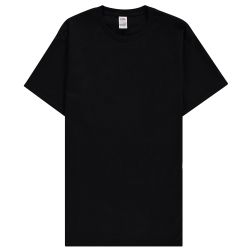 36 Pieces Mens Cotton Crew Neck Short Sleeve T-Shirts Black, Large - Mens T-Shirts