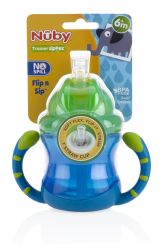48 Wholesale Nuby 2 Handle Flip N' Sip Cup, 8 oz for 12 Months and up