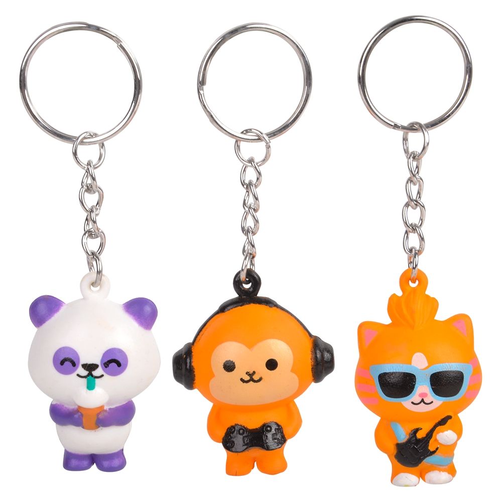 480 pieces 1.5" Collectible Kawaii Animal Keychains 20ct - Key Chains