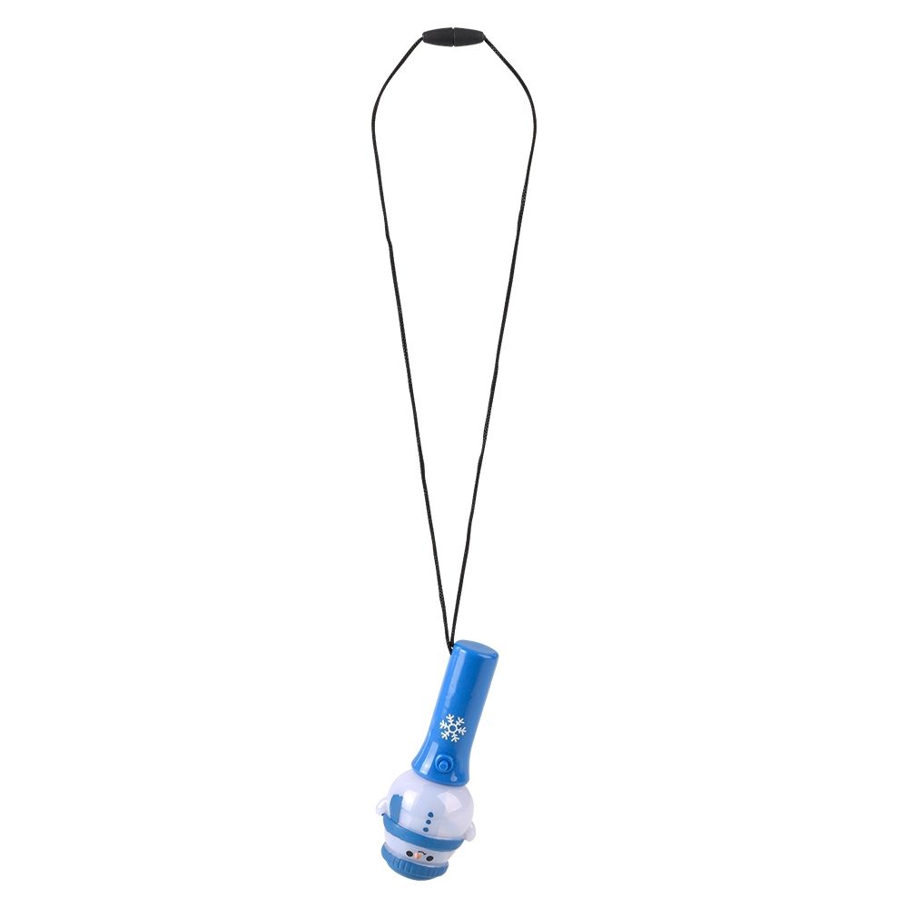 144 of Light Up Snowman Mini Spinning Wand Necklace 4.5-inch