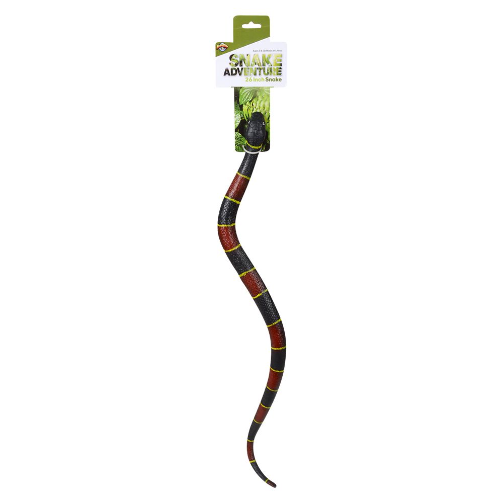 24 pieces 26" Poly Filled Eastern Coral Snake - Animal & Reptiles