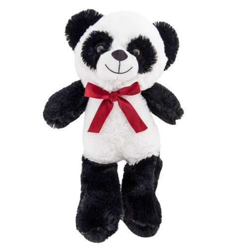 12 pieces of 13" Plush Panda Bear With Bow