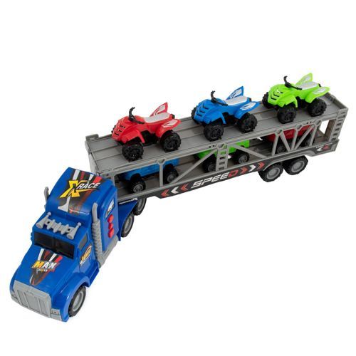 16 pieces of LighT-Up Friction Powered King SemI-Truck With Music - 7 Piece Set