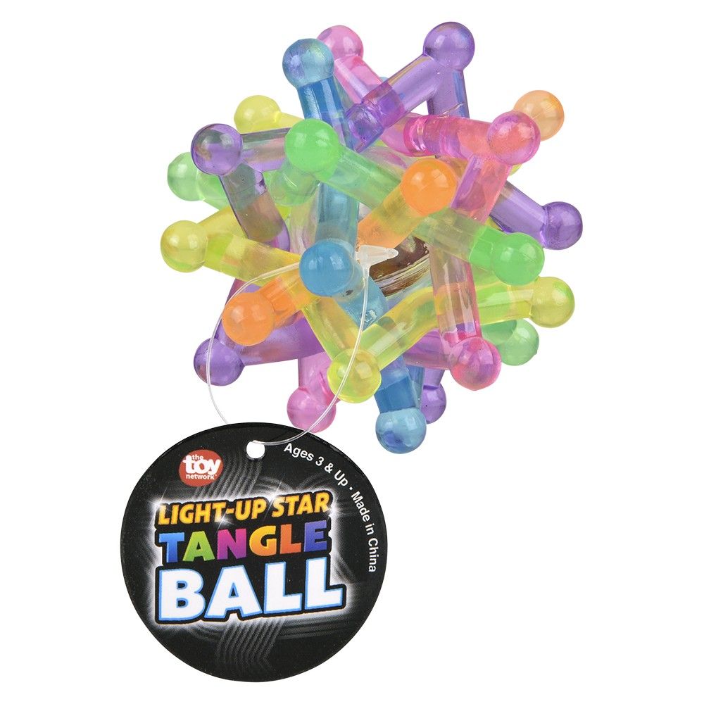 144 pieces of 3" LighT-Up Star Tangle Ball