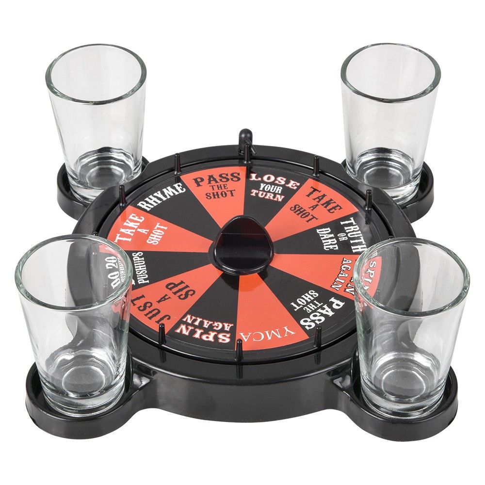 12 pieces 6.5 Inch Spinning Drinking Game - Party Novelties