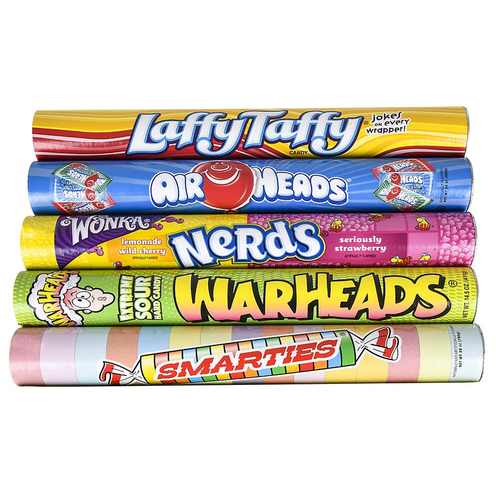 6 Pieces Super Bank Tube Candy Assortment 6pcs - Candy