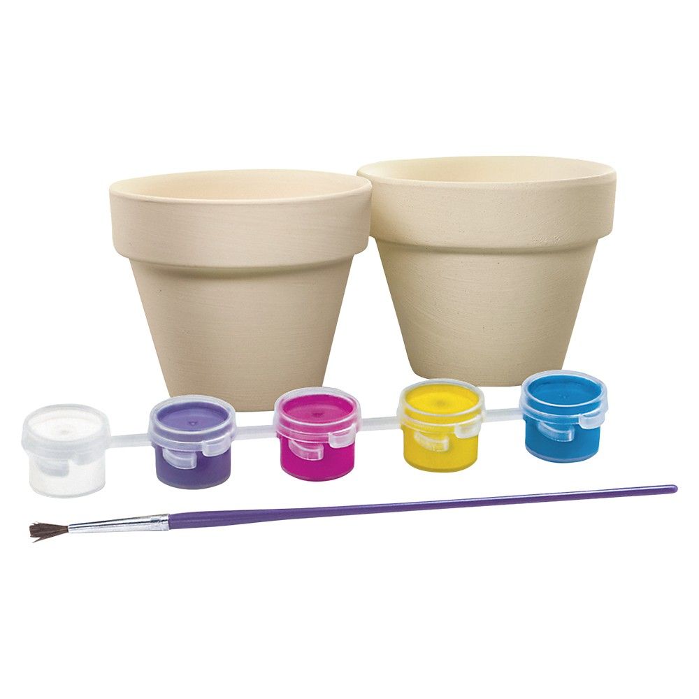 24 Wholesale Kidzmaker /paint Your Own Terracotta Flower Pots