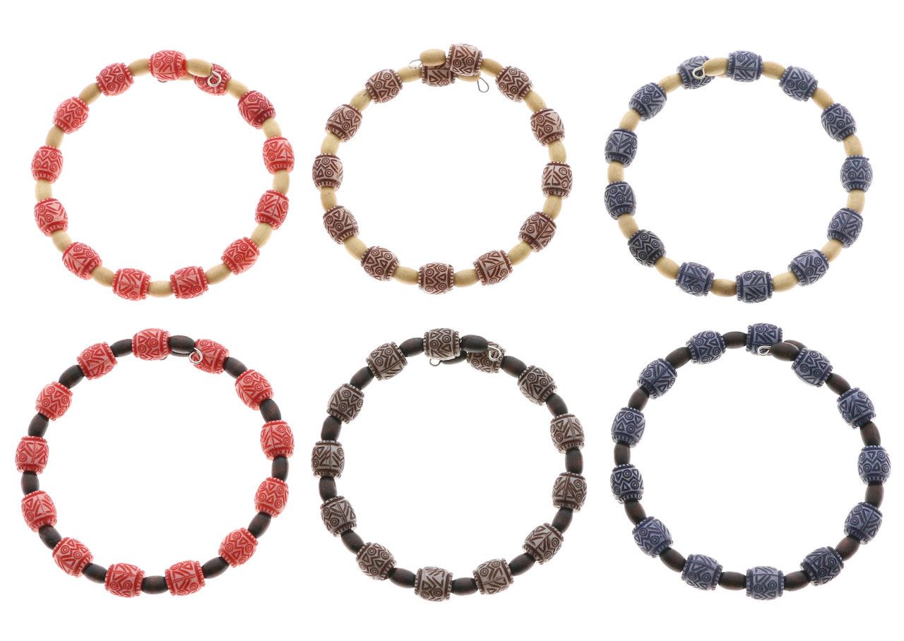 60 Wholesale Assorted Multi Color Seed Bracelet