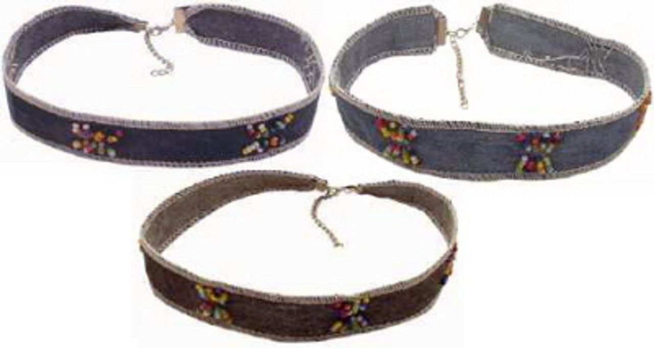 60 Wholesale Denim Necklace