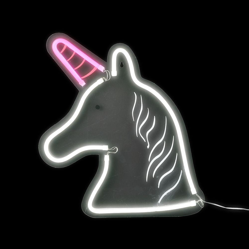 12 pieces Led Neon Hanging Rope Lamp - Unicorn 15.5 inch  12/17 - Lamps and Lanterns