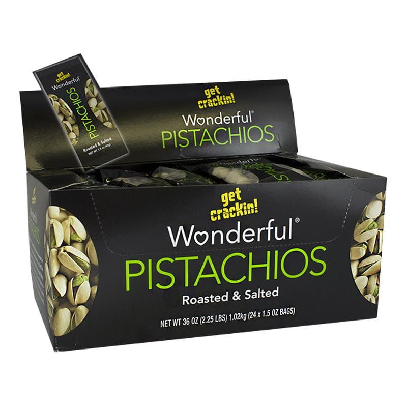 12 Wholesale Wonderful Pistachios Sweet Chili - 1.25 Oz.