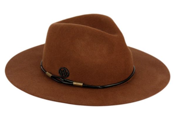 12 Pieces of Ladies Wide Brim Felt Fedora W/thin Round Pu Band Assorted