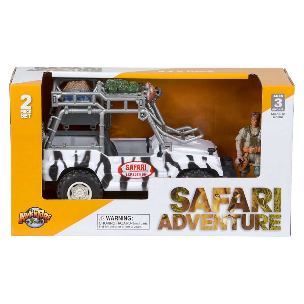 12 pieces Safari Expedition 4 X 4 Truck Set - Car, Planes, Trains & Bikes
