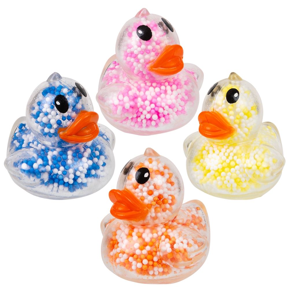 288 pieces  2.3 Inch Mini Squeezy Foam Bead Ducky 24ct - Slime & Squishees