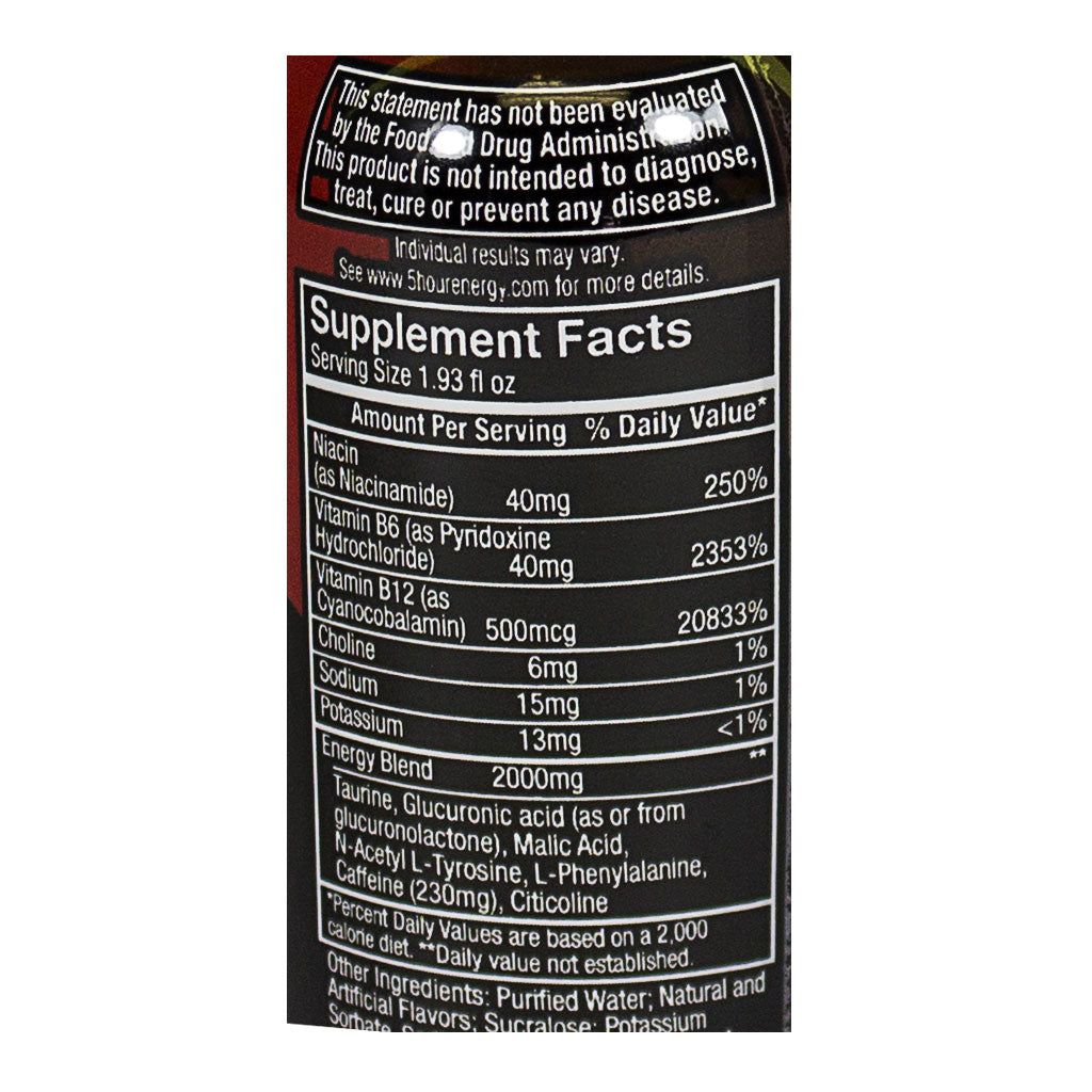 24 pieces of 5-Hour Extra Strength Energy Drink - 1.93 Oz.