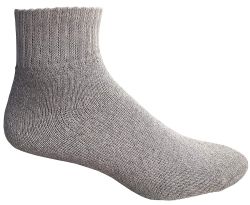 180 Pairs Yacht & Smith Kids Cotton Quarter Ankle Socks In Gray Size 4-6 - Boys Ankle Sock