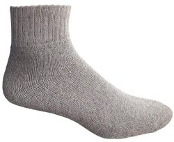 72 Units of Yacht & Smith Men's Cotton Sport Ankle Socks Size 10-13 Solid Gray - Mens Ankle Sock